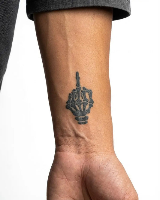 Skeleton Middle Finger