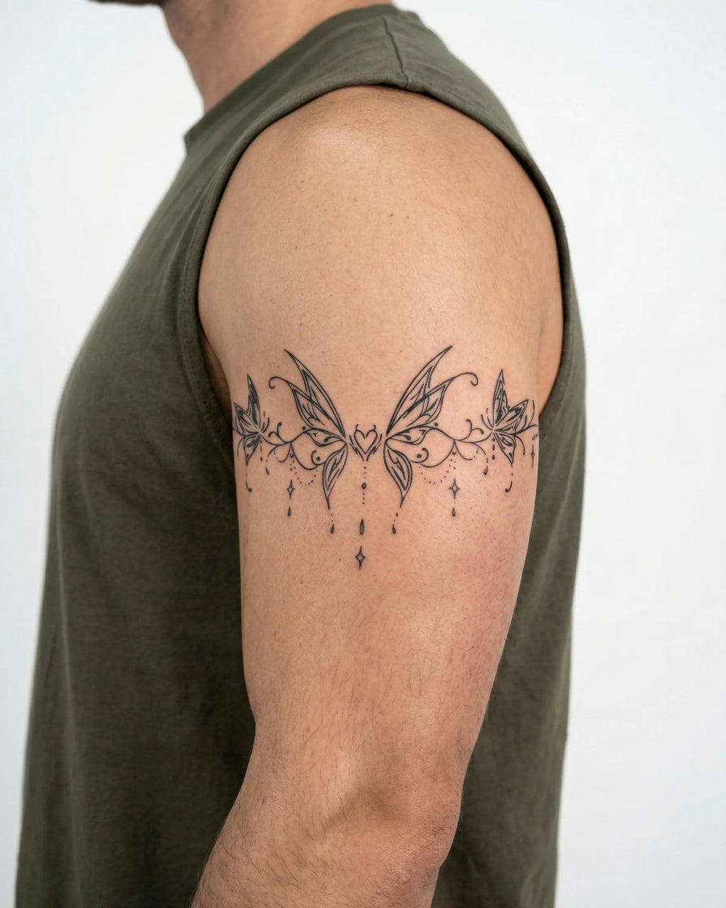 Butterfly Heart Band