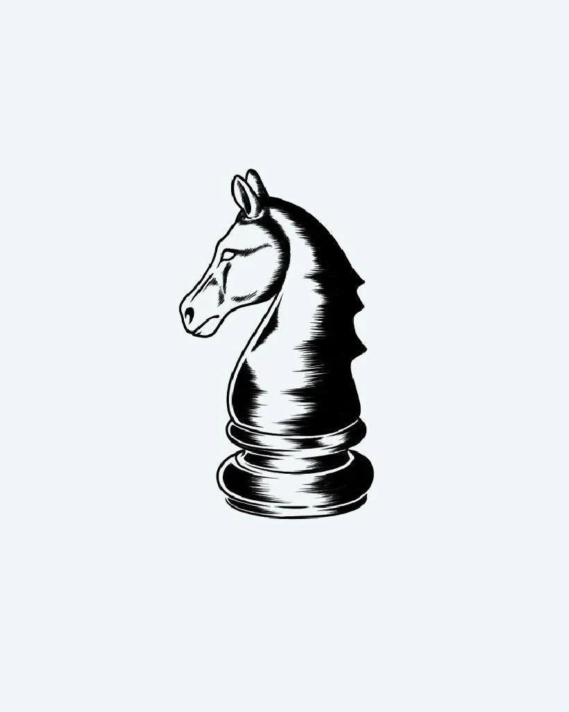 Engraved Chess Knight