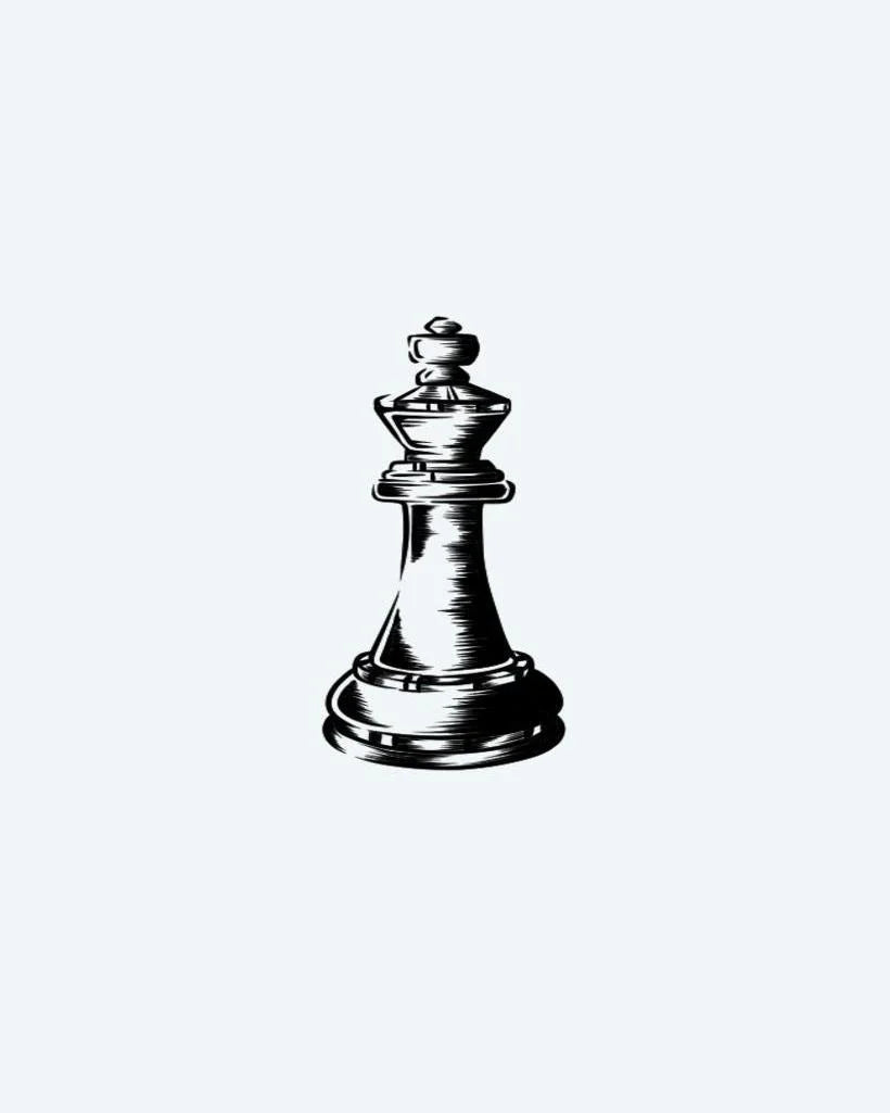 Engraved Chess King