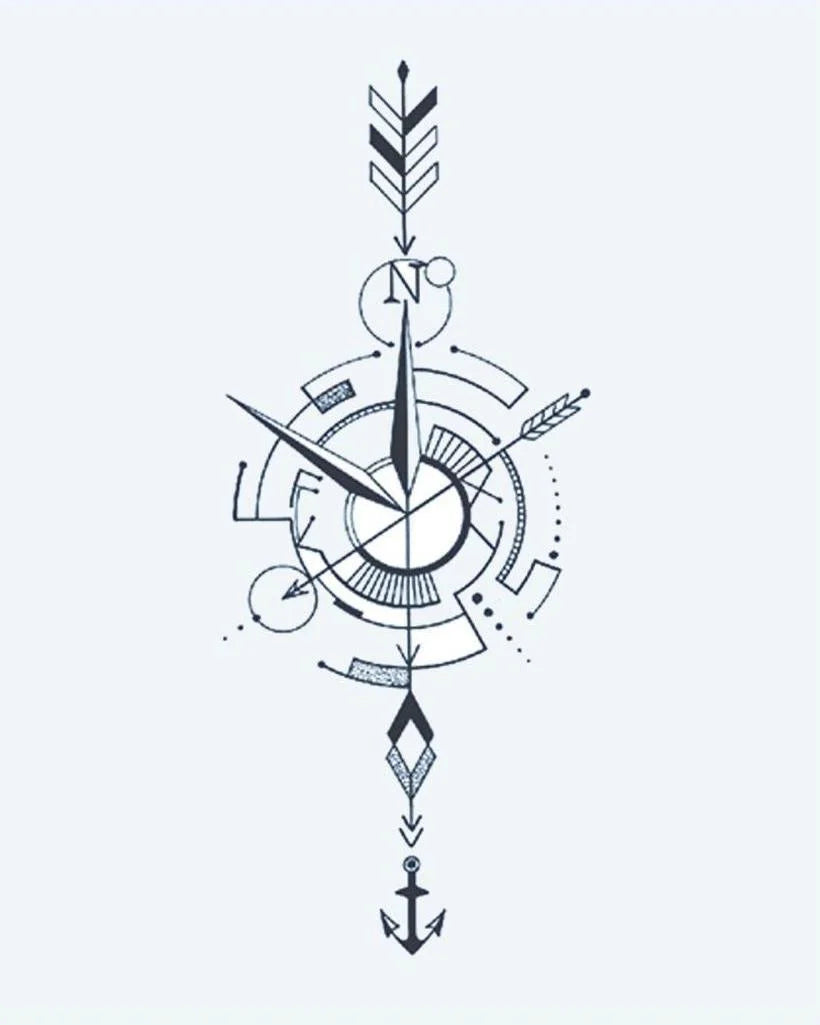 Nautical Compass Arrow