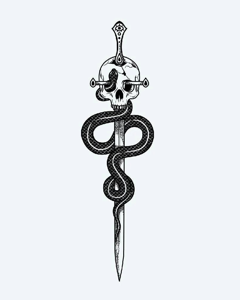 Serpent & Skull Dagger