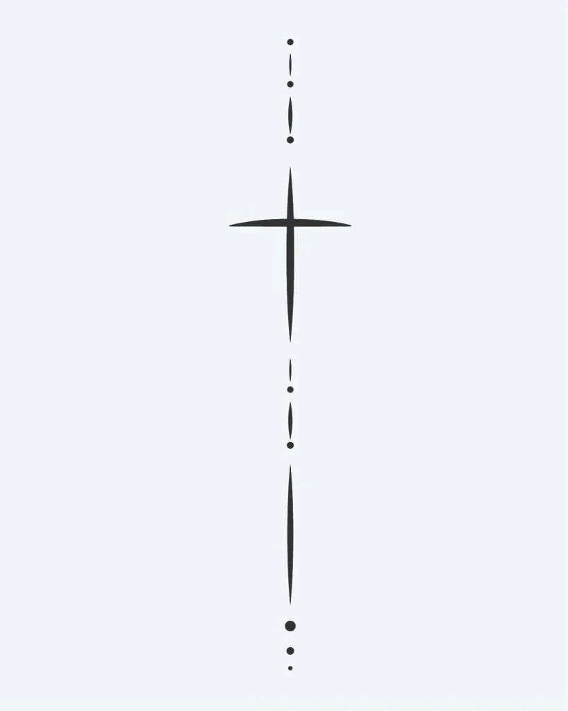 Minimalist Cross & Dots