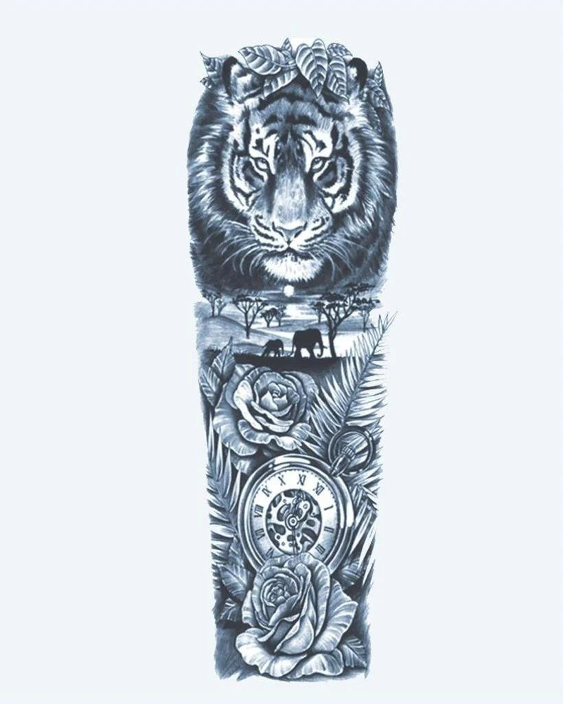 Tiger & Safari Clock