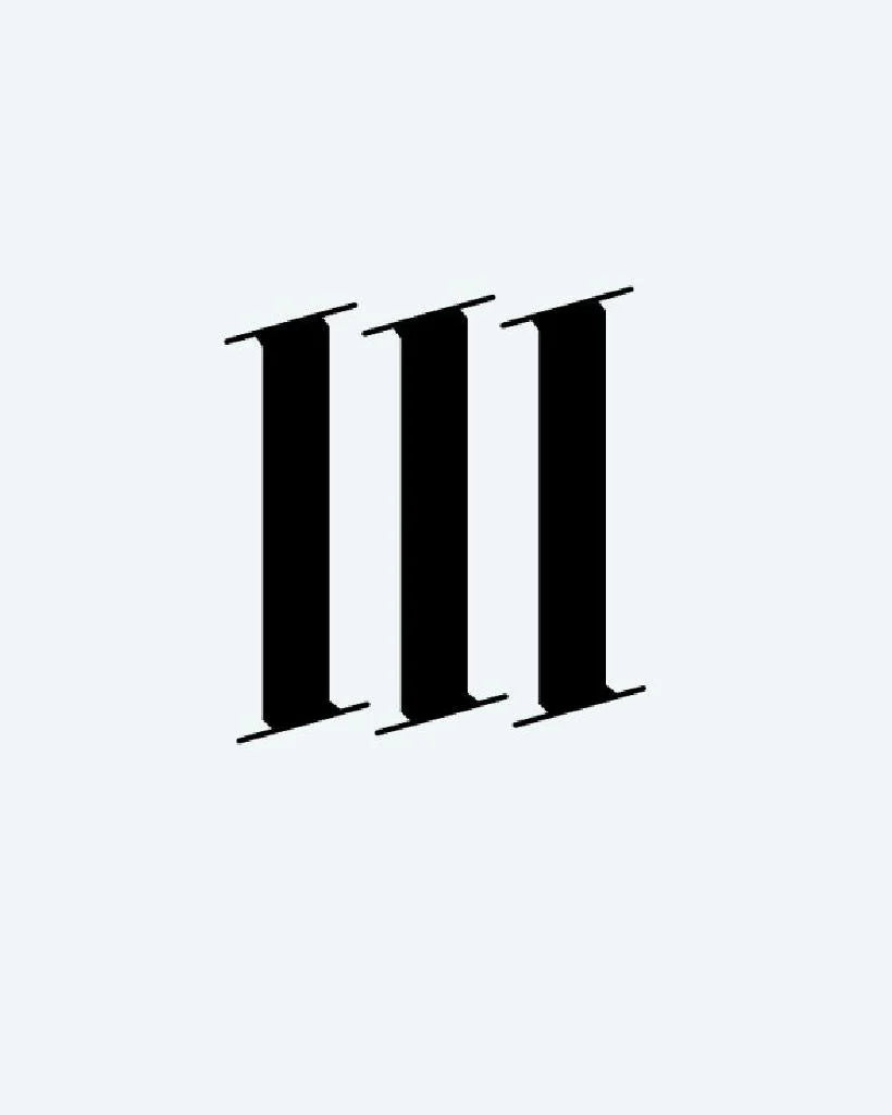 Bold Roman Numeral
