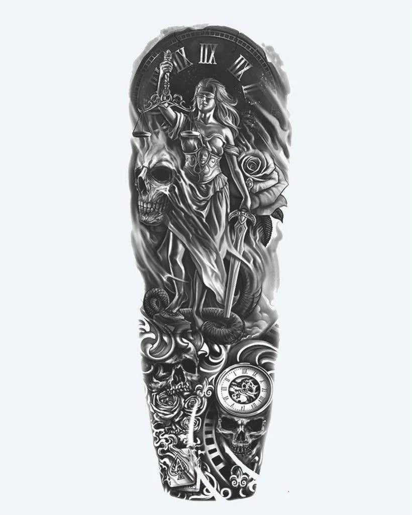 Lady Justice & Skulls