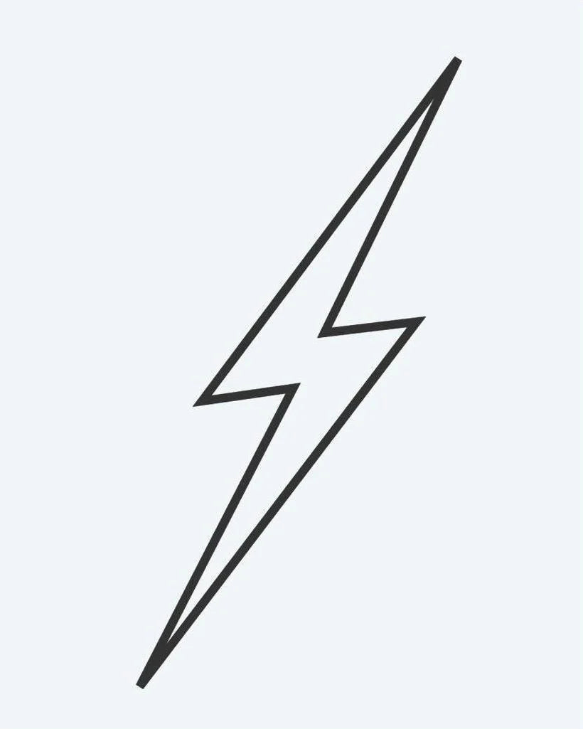 Thin Lightning Bolt
