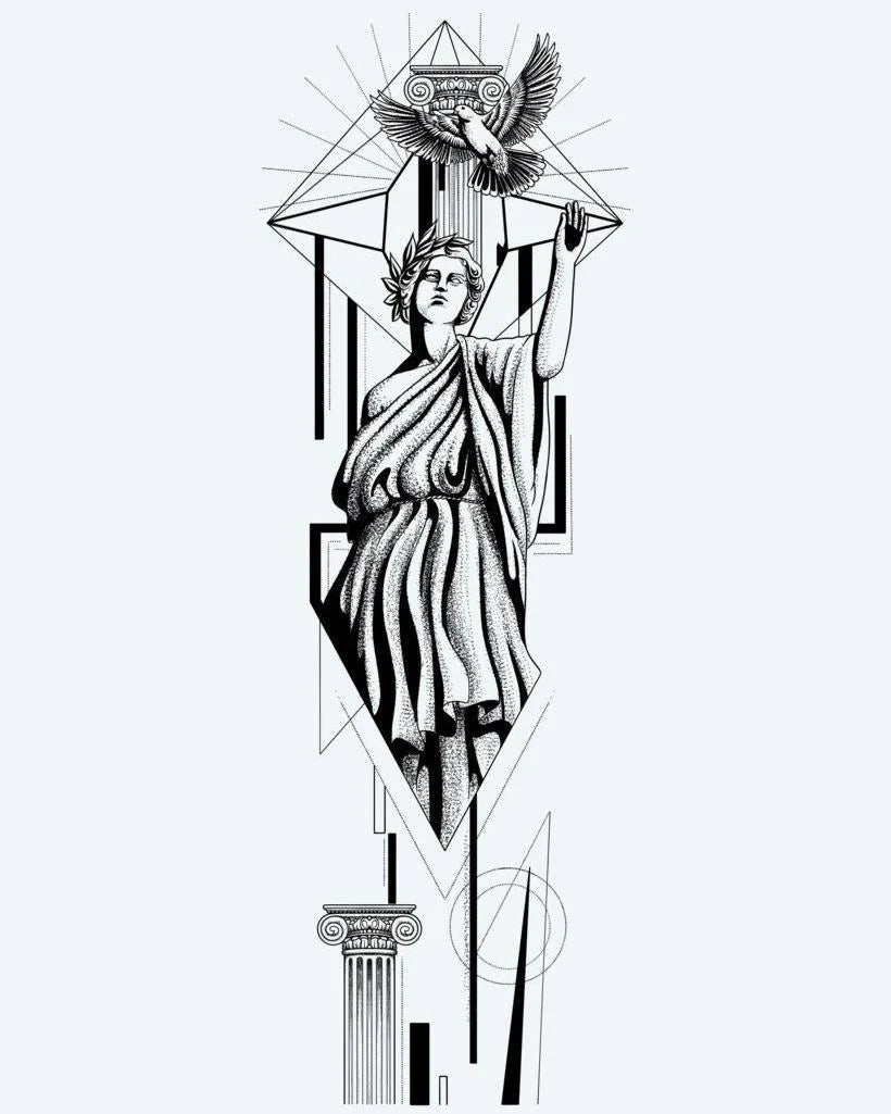Greek Goddess & Dove