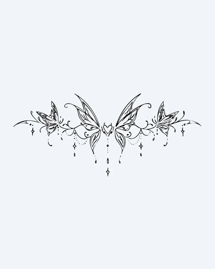 Butterfly Heart Band
