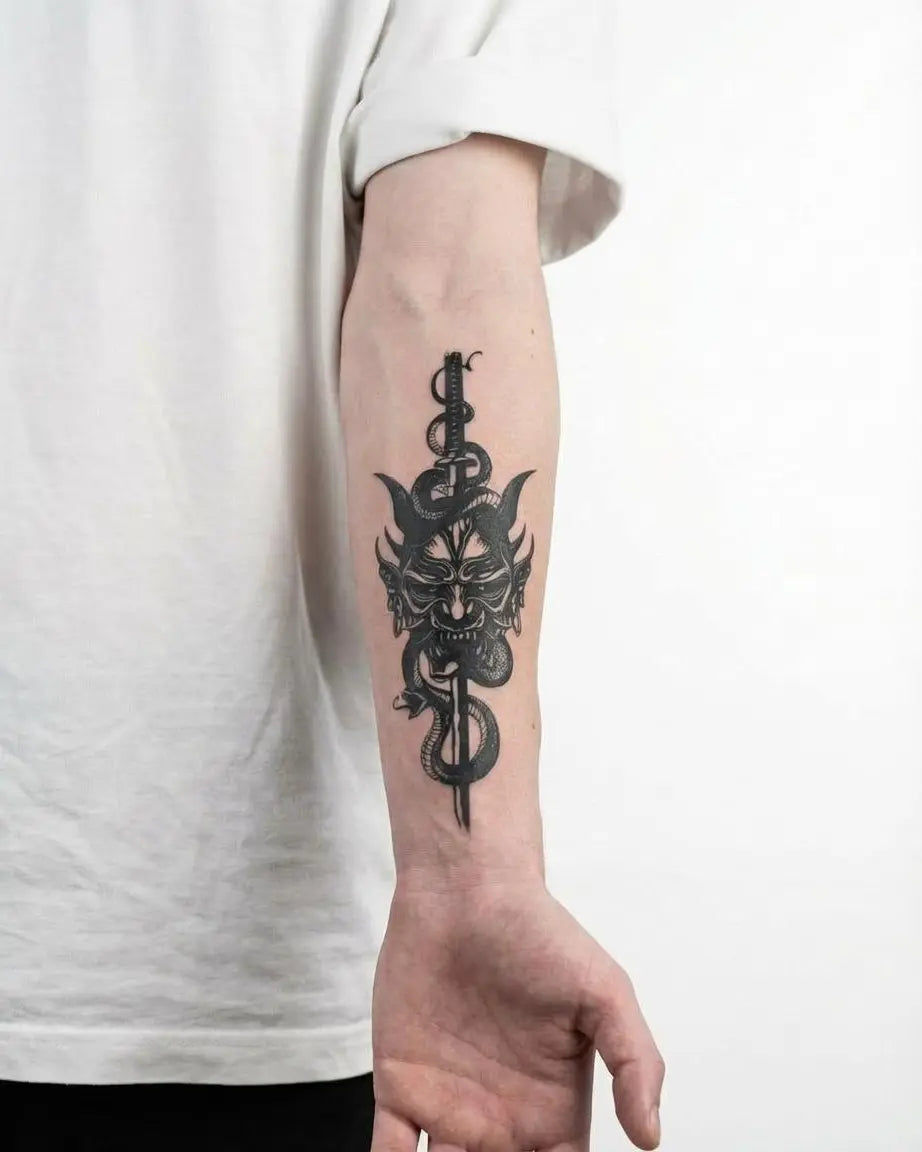 Oni Mask & Serpent Dagger