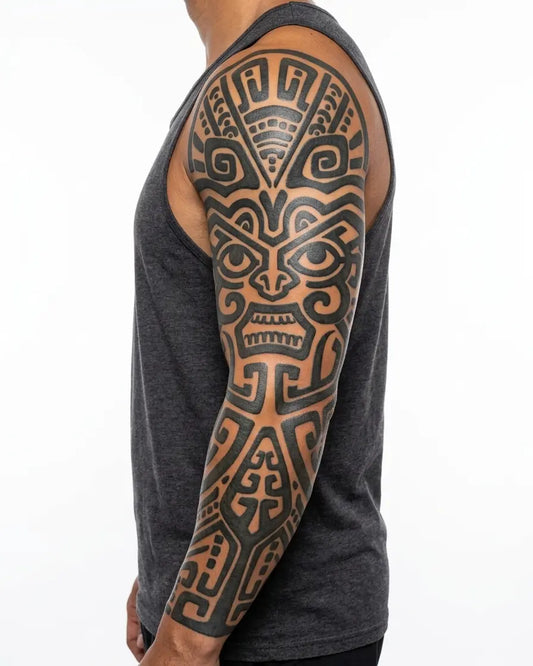 Polynesian Tiki Face