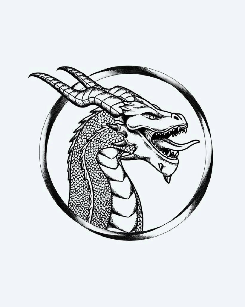 Horned Dragon Portrait
