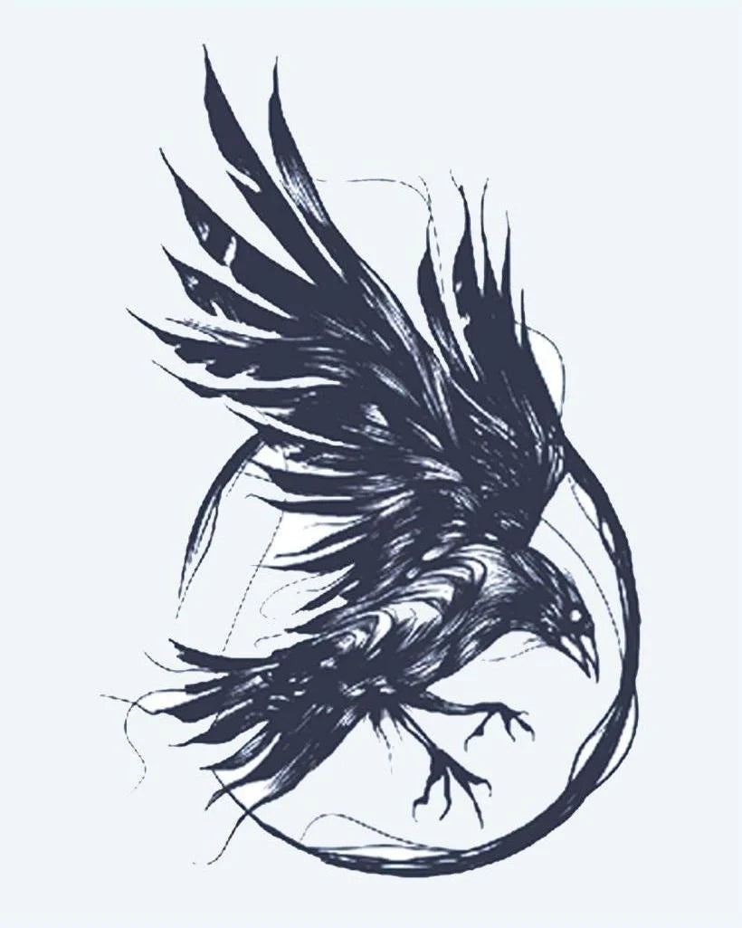 Raven in Flight
