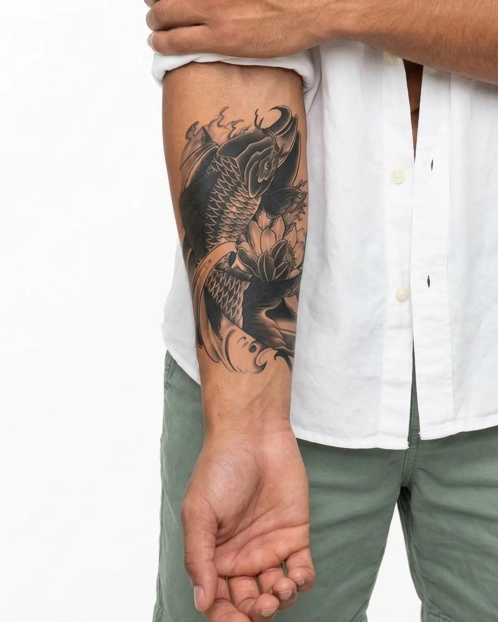 Koi Fish & Lotus