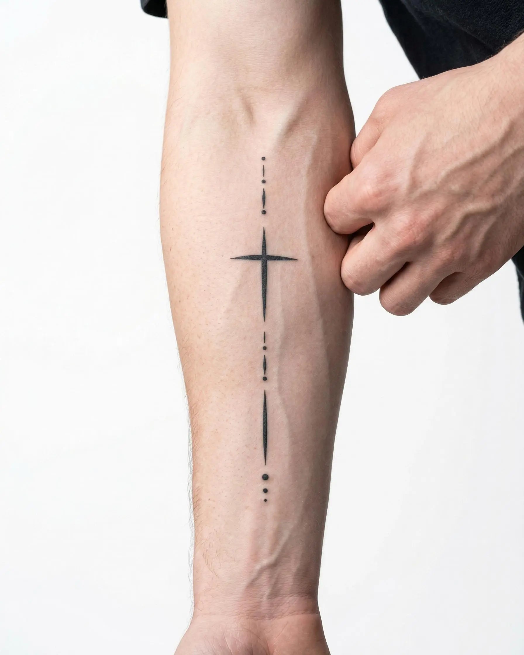 Minimalist Cross & Dots