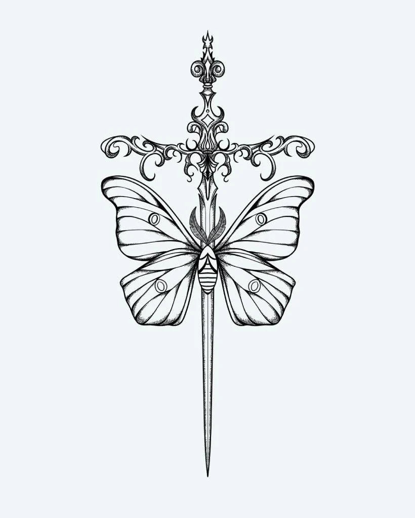 Moth & Ornate Dagger