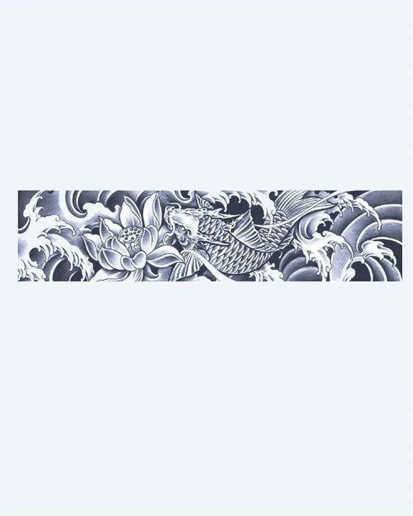 Koi Fish & Lotus Waves