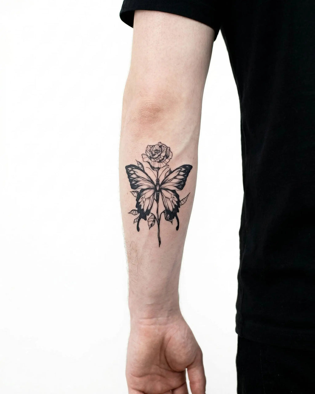 Rose & Butterfly