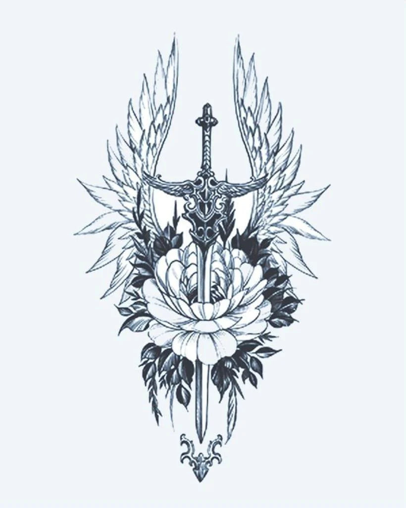 Winged Sword & Peony