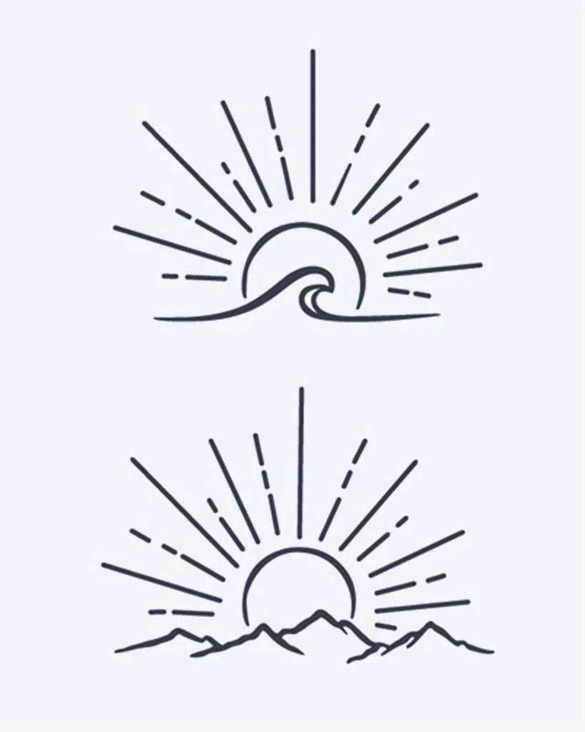 Sunrise Wave & Mountains