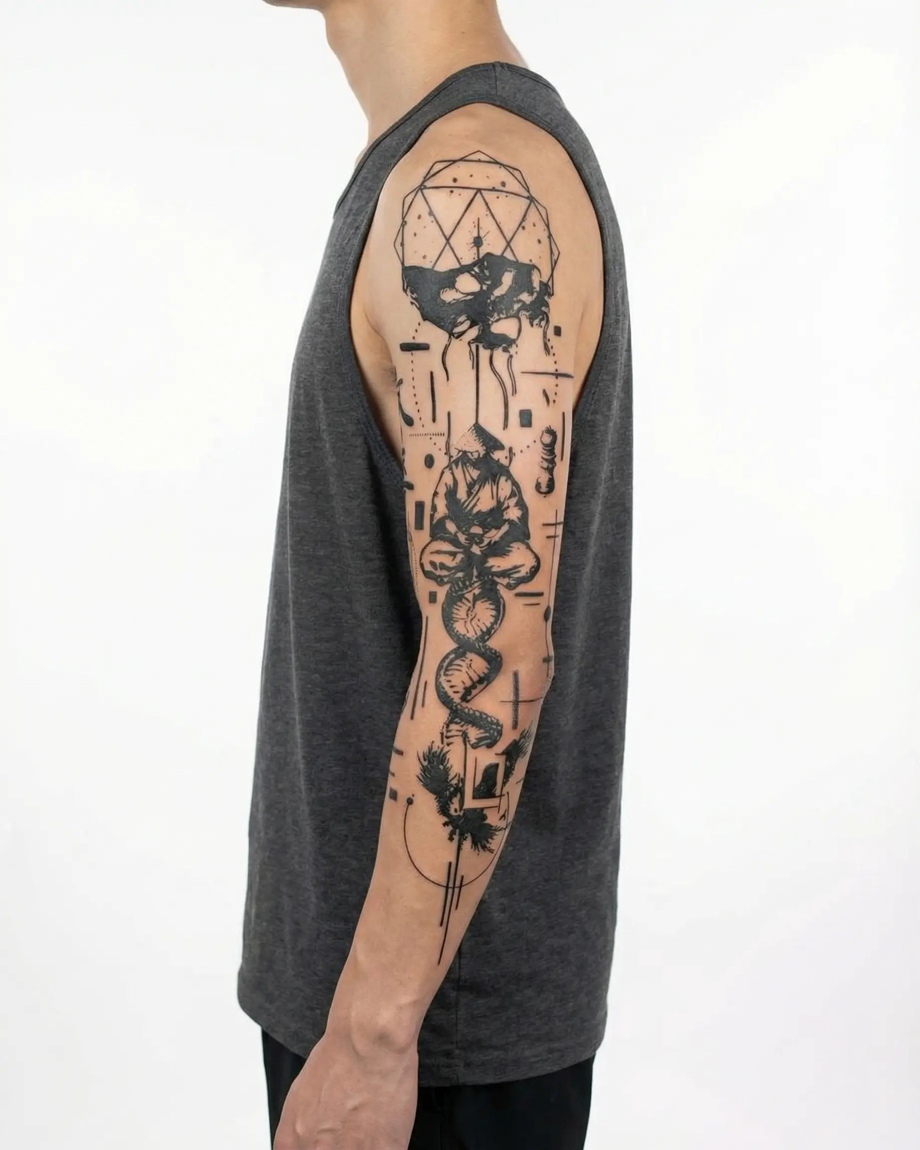 Japanese Dragon & Kanji