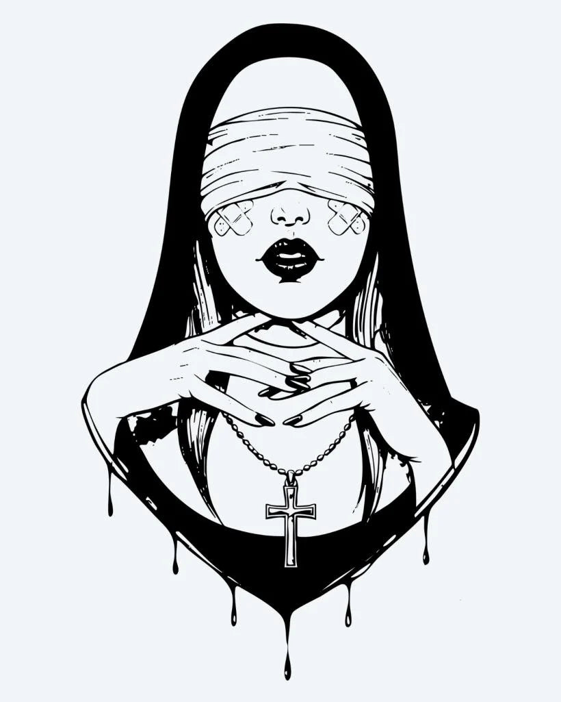Blindfolded Nun