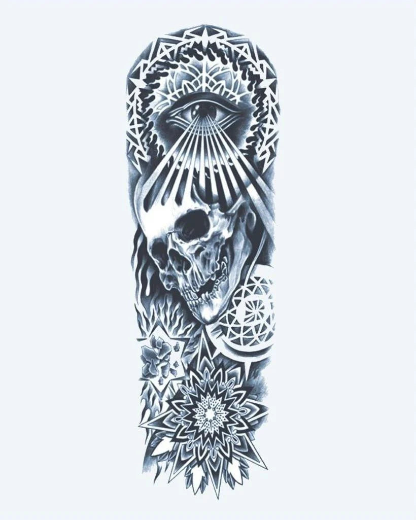 Skull, All-Seeing Eye & Mandala