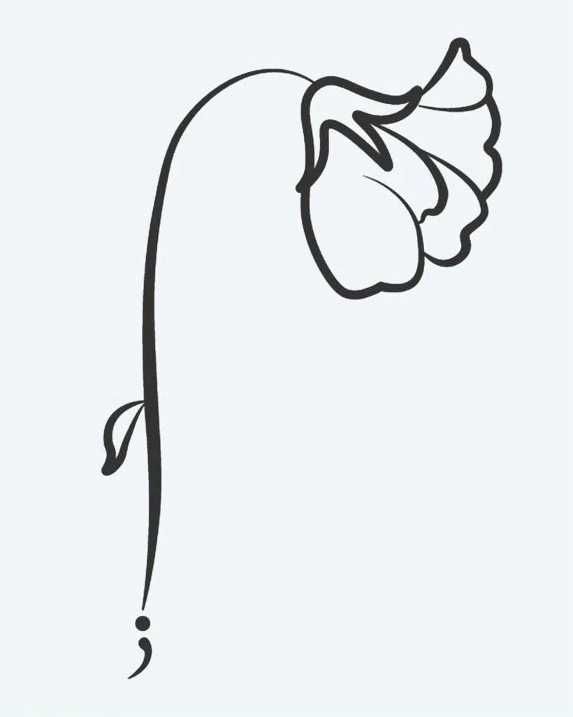 Semicolon Flower
