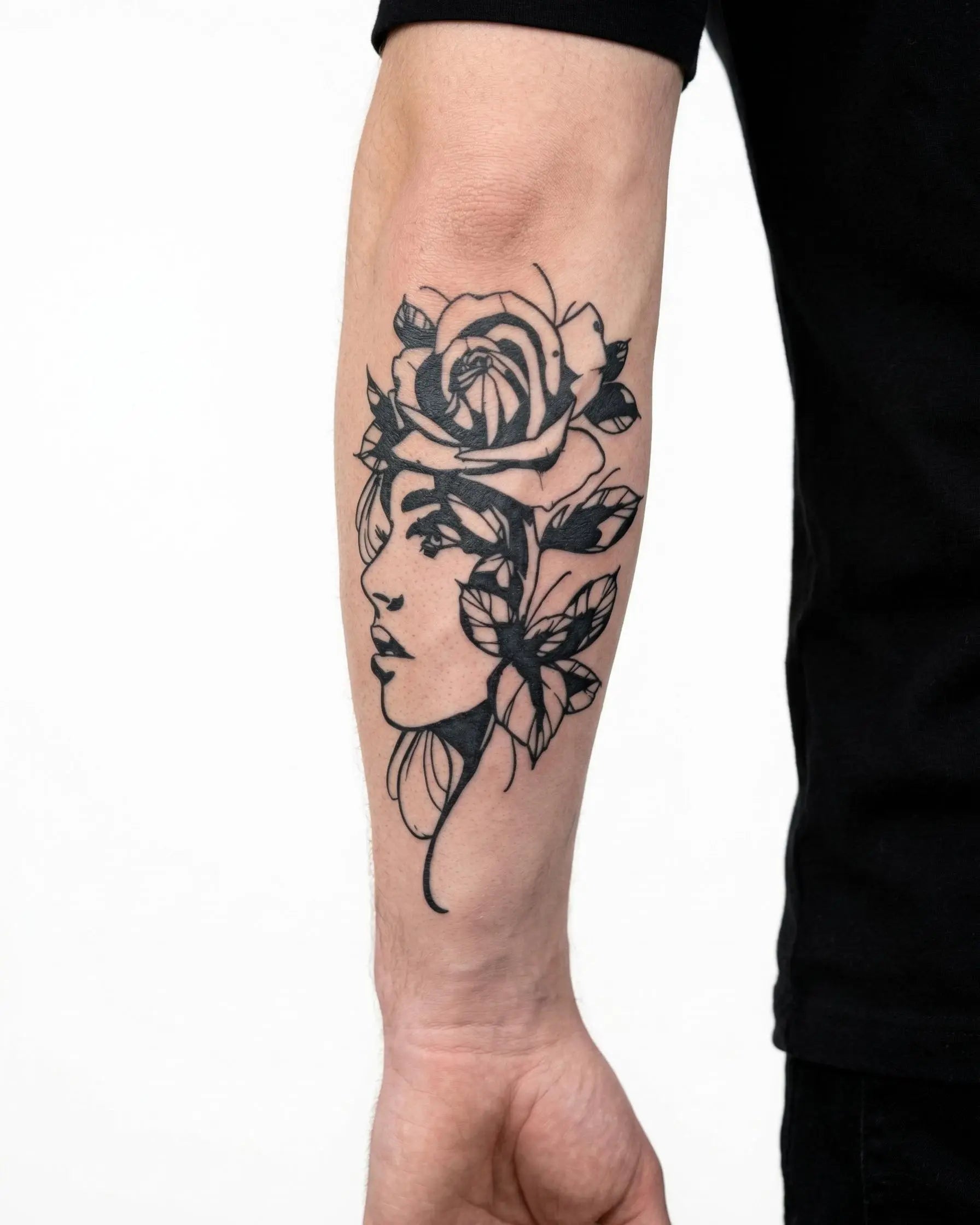 Woman & Rose Portrait