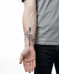 Floral Compass & Arrow