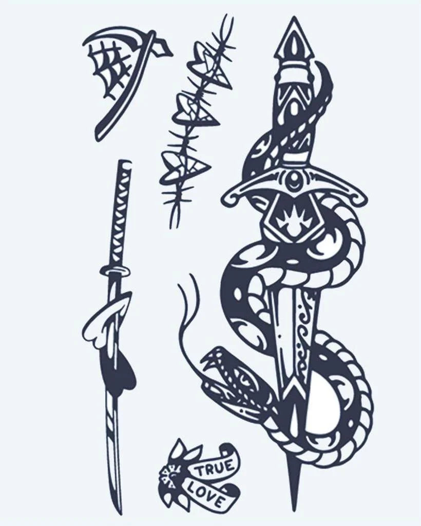 Snake & Dagger Flash Sheet