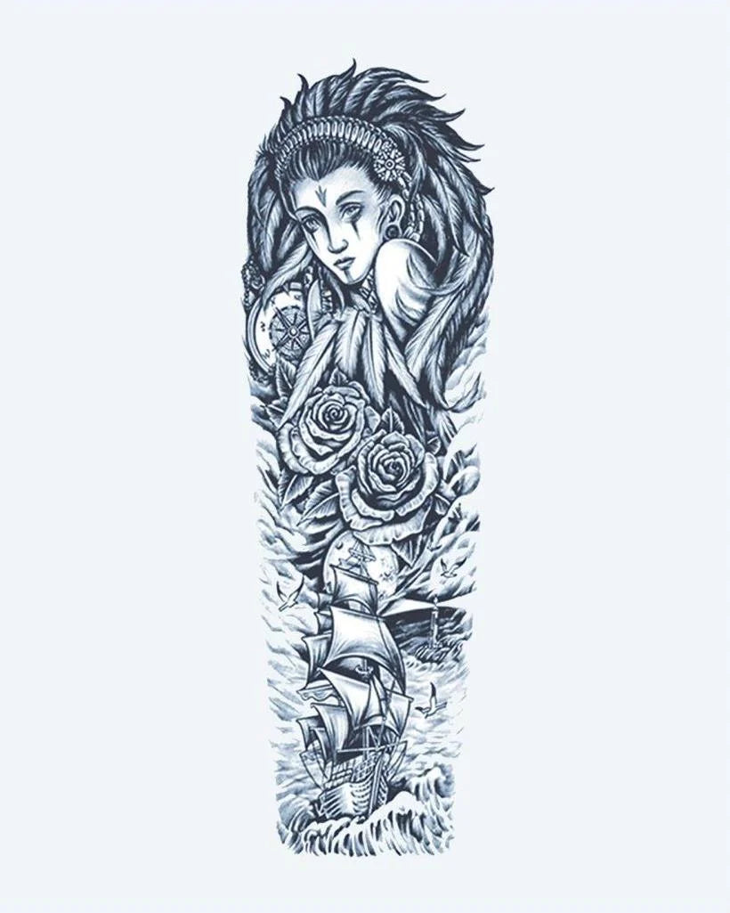 Sea Goddess & Sailing Ship